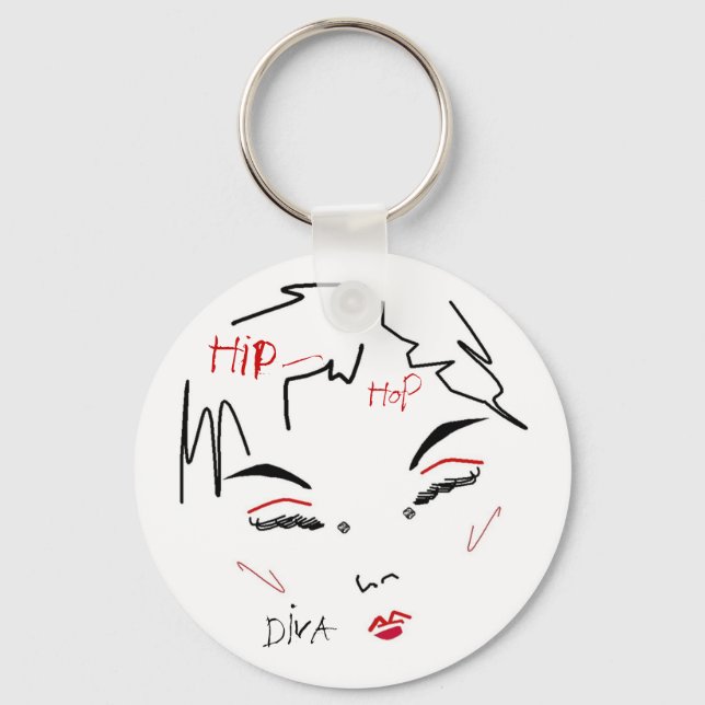 Llavero Hip-Hop Diva (Anverso)