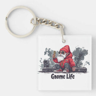 Llavero Hip Hop Gnome Ilustracion - Gnome Life