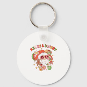 Llavero Hipe Santa Clause Merry Y Bright Groovy Christma