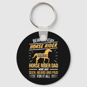 Llavero Hípica - Papá Padre Hija - Horsebac