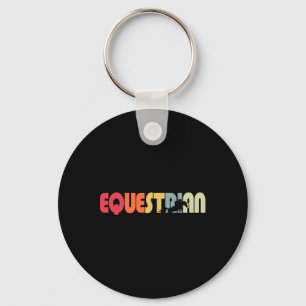 Llavero Hípica retro vintage en equitación ecuestre