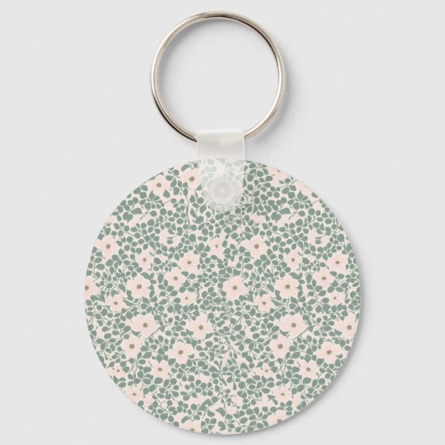 Llavero Hippie Boho Floral (Anverso)