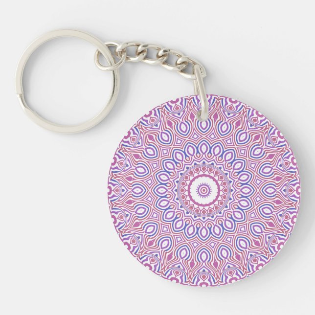Llavero Hippie Boho Funky Groovy Bohemian Kaleidoscope (Frente)