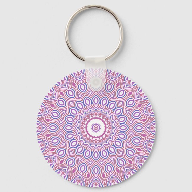 Llavero Hippie Boho Funky Groovy Bohemian Kaleidoscope (Anverso)