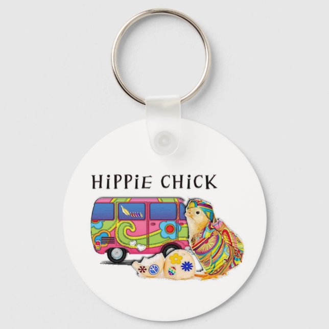 Llavero Hippie Chick (Anverso)