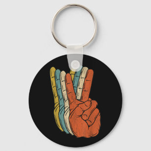 Llavero Hippie de la época de la paz retro de los años 60