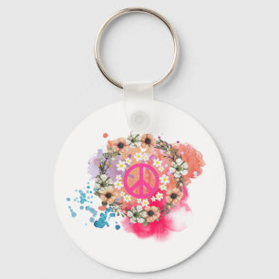 Llavero Hippie - Llavero Símbolo de Paz Boho