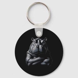 Llavero Hippo Hippopótamo Animal Músculo Clínico
