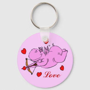 Llavero Hippo Love Keychain