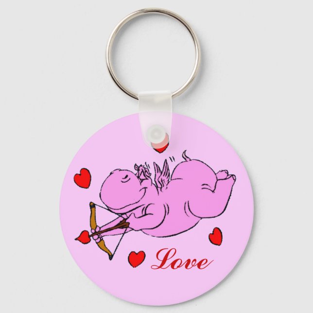 Llavero Hippo Love Keychain (Anverso)