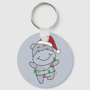 Llavero Hippo Navidades Animales de Invierno Hippos Keycha
