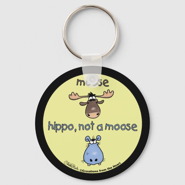 Llavero ¡Hippo-no-a-moose! (Anverso)