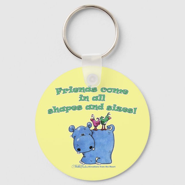 Llavero Hippo y amigos de aves (Anverso)