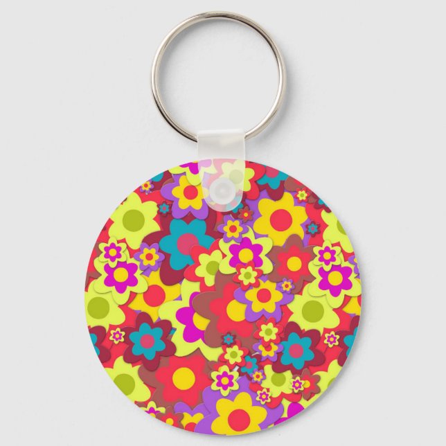 Llavero Hippy de Flower Power 60 (Anverso)