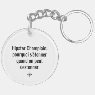 Llavero Hipster Champlain se asombra - SUS COLORES