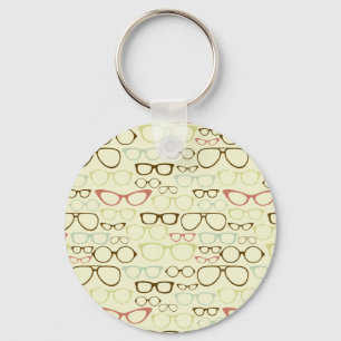 Llavero Hipster de Eyeglass Retro