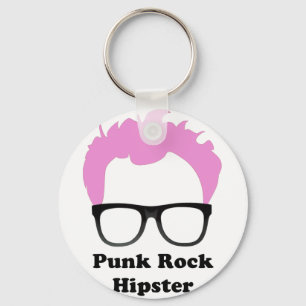 Llavero Hipster de rock de punk