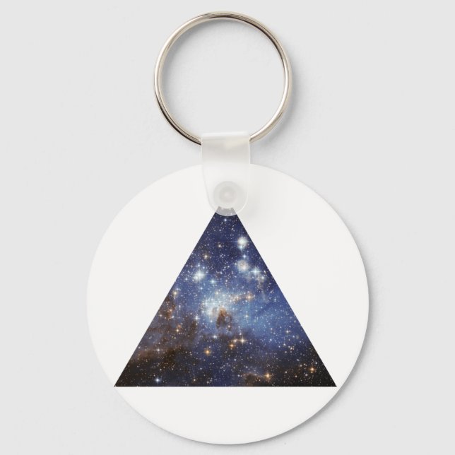 Llavero hipster espacio triángulo keychain (Anverso)