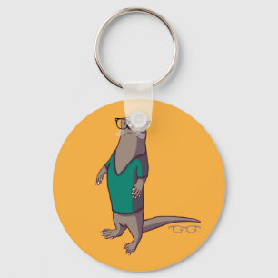 Llavero Hipster Otter Keychain (sin texto)