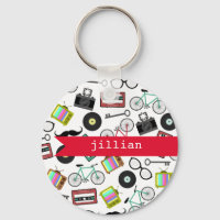 Hipster Personalizado Keychain