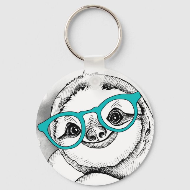 Llavero Hipster Sloth (Anverso)