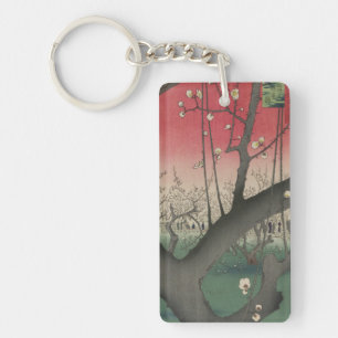 Llavero Hiroshige Finca de ciruelos Kameido: Japonés vinta