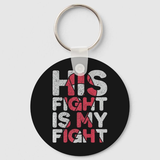 Llavero His Fight Is My Fight Brain Aneurysm Support  (Anverso)