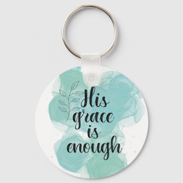 Llavero His grace is enough (Anverso)