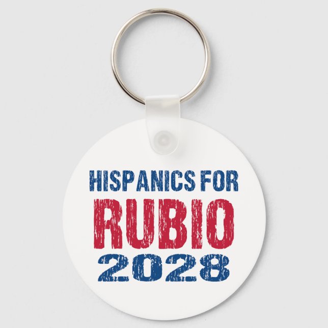 Llavero Hispanics for Rubio 2028 (Anverso)