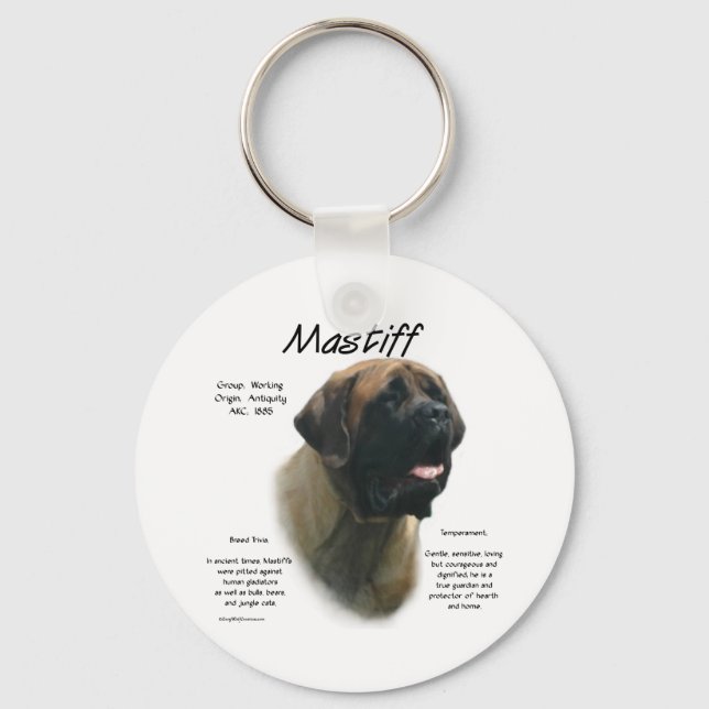 Llavero Historia de Apricot Mastiff (Anverso)
