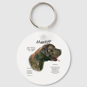 Llavero Historia de Brindle Apricot Mastiff