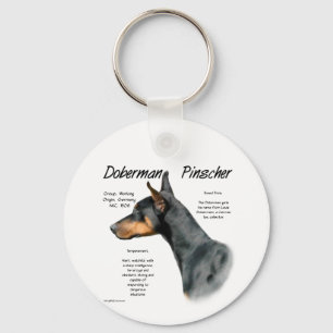 Llavero Historia del Doberman Negro