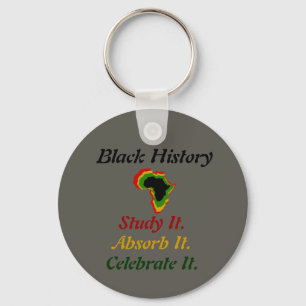 Llavero "Historia negra - Estudio/Absorción/Celebración"