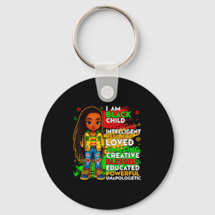 Llavero Historia Negra Soy Niño Negro Estadounidense Afroa