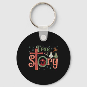 Llavero Historia Retro Verdadera Jesús Navidades Escena De