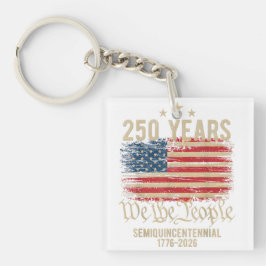 Llavero Historic 250 Years USA – We the People & Gold 