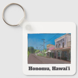Llavero Historical Hawaii Plantation Town Honomu Nostalgic