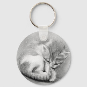 Llavero hivernal del gatito