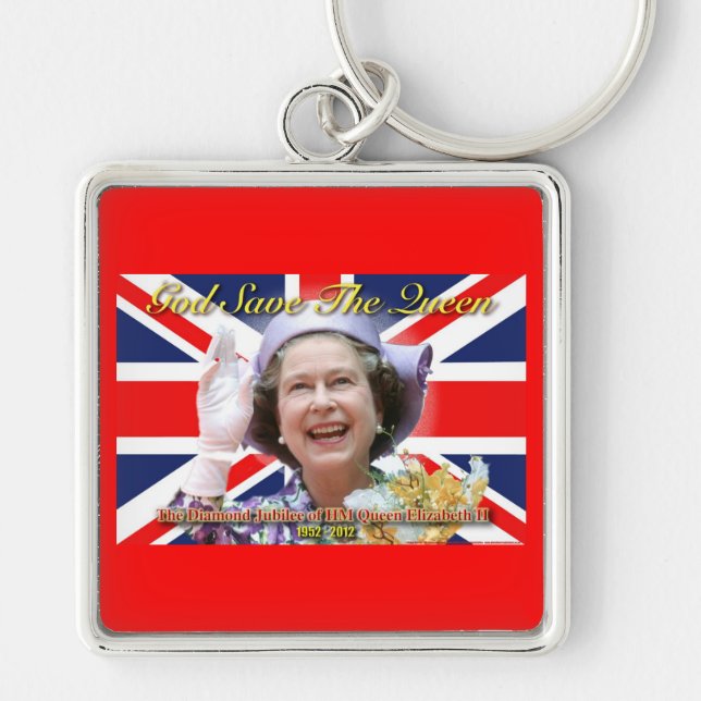 Llavero HM Queen Elizabeth II Diamond Jubilee (Frente)
