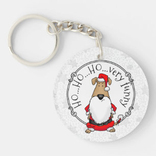 Llavero HO HO HO Muy Gracioso Santa Costume Perro Sarcásti