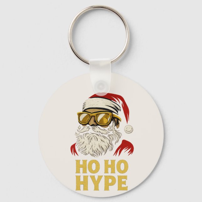 Llavero HO HO HYPE – Santa Gold (Anverso)
