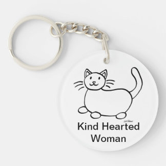 Llavero Hobo Rótulo Kind Heart Woman Acrylic Keychain