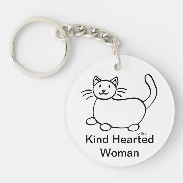 Llavero Hobo Rótulo Kind Heart Woman Acrylic Keychain (Frente)