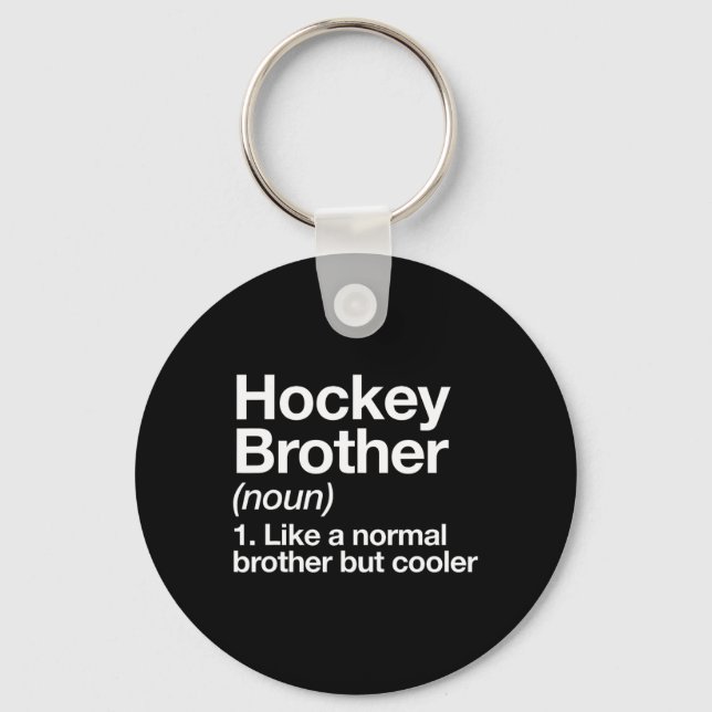 Llavero Hockey Brother Definition Fun Deporte Divertido (Anverso)
