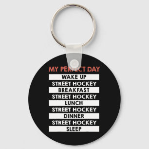Llavero Hockey Callejero Mi Día Perfecto Dek Hockey 
