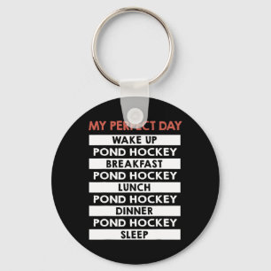 Llavero Hockey de Estanque Mi Día Perfecto Rutina Diaria d