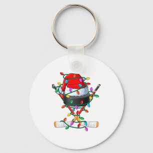 Llavero Hockey de Navidad Xmas Santa Srts Gorro Pelota Niñ