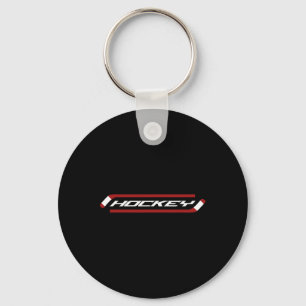 Llavero Hockey - Elegante - Simple - fanático del jugador 