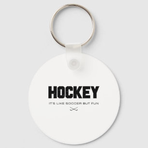 Llavero Hockey Es Como Fútbol Pero Divertido Amante Del Ho