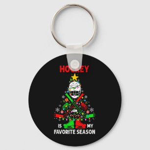 Llavero Hockey Es Mi Estación Favorita del Árbol de Navida